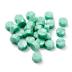 Medium Spring Green Sealing Wax Particles, for Retro Seal Stamp, Octagon, Medium Spring Green, 0.85x0.85x0.5cm about 1550pcs/500g