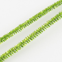 LightGreen Noël clinquant décoration tige de chenille bricolage métallique Guirlande fil de l'artisanat, vert clair, 290x7mm