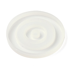 Белый Силиконовые формы для коврика для чашки сглаза своими руками, формы для литья смолы, инструменты для производства глиняных ремесел, плоско-круглые, белые, 91x9 мм, внутренний диаметр: 87 мм