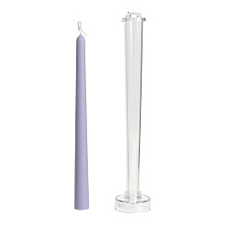 Blanco Moldes de velas de plástico transparente, para herramientas de fabricación de velas, blanco, 26x5 cm