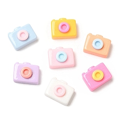 Rectangle Cartoon Opaque Reisn Cabochons, for Jewelry Making, Mixed Color, Camera, Rectangle, 10x12x6mm