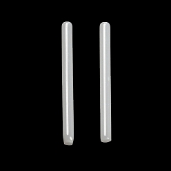 Blanc Fumé Boucles d'oreilles à tige droite en céramique de zircone biocéramique hypoallergénique, boucles d'oreilles piercing, pas de décoloration et sans nickel, fumée blanche, 9mm, pin: 0.8 mm
