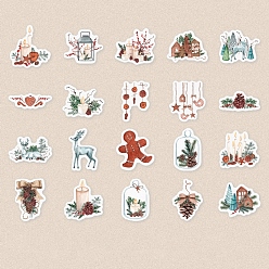 Christmas Wreath 40 шт. 20 стили бумажные самоклеящиеся наклейки с героями мультфильмов, для детского творчества, Рождественский венок, 125x85 мм, 2 шт / стиль