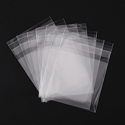 Clear OPP Cellophane Packaging Bags, Frosted, for Bake Packaging, Rectangle, Clear, 10x7cm, Unilateral Thickness: 0.05mm, Inner Measure: 7x7cm, about 95~100pcs/bag