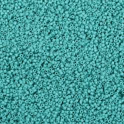 (55) Opaque Turquoise Toho perles de rocaille rondes, perles de rocaille japonais, (55) turquoise opaque, 15/0, 1.5mm, Trou: 0.7mm, environ15000 pcs / 50 g