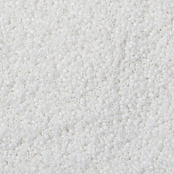 (761) Matte Opaque White Toho perles de rocaille rondes, perles de rocaille japonais, (761) blanc opaque mat, 11/0, 2.2mm, Trou: 0.8mm, environ5555 pcs / 50 g