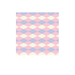Pearl Pink Sticky Notes, School Supplies, Christmas Theme, Square with Rhombus Pattern, Pearl Pink, 80x80mm, 50 sheets/book