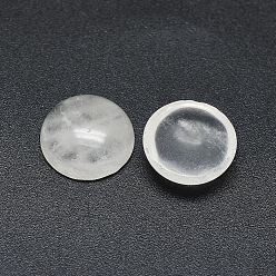 Cristal de Quartz Cabochons en cristal de quartz naturel, cabochons en cristal de roche, demi-tour, 12x4~4.5mm