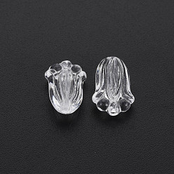 Clear Transparent Acrylic Beads, Flower, Clear, 12x8x5.5mm, Hole: 1.2mm, about 2020pcs/500g 
