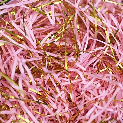 Perlas de Color Rosa Relleno de trituración de papel de corte arrugado de rafia, para envolver regalos y llenar canastas de pascua, rosa perla, 2~3 mm, 30 g / bolsa