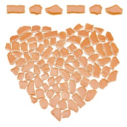 Chocolate Porcelain Mosaic Tiles, Irregular Shape Mosaic Tiles, for DIY Mosaic Art Crafts, Picture Frames and More, Chocolate, 5~30x5~20x4mm, about 77pcs/200g, 200g/bag