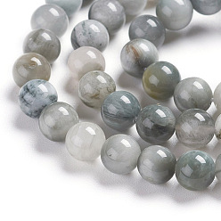 Eagle Eye Stone Natural Eagle Eye Beads Strands, Round, 6mm, Hole: 1mm, about 65pcs/strand, 15.55 inch(39.5cm)