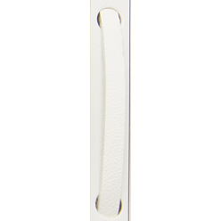 Белый Корейские искусственная замша шнур, искусственная замшевая кружева, с ПУ кожаный, белые, 3x1.5 мм, около 100 ярдов / рулон (300 футов / рулон)