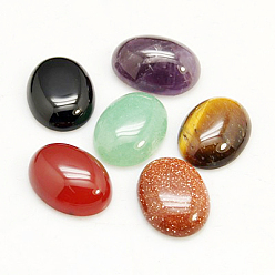 Mixed Stone Gemstone Cabochons, Oval, Mixed Stone, 16x12x5mm