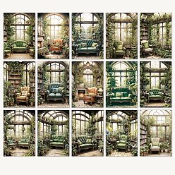 Темный Морско-зеленый 30 шт. 15 стили дневной тематический альбом для вырезок, бумажные подушечки, для альбома для вырезок diy, справочная бумага, украшение дневника, темно-зеленый, 140x95 мм, 2 шт / стиль