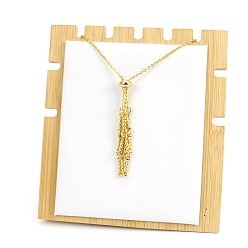 Golden Stainless Steel Macrame Pouch Braided Gemstone Holder Pendant Necklace Making, Golden, 19.69 inch(50cm)