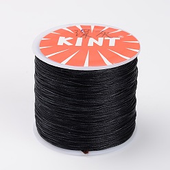 Dark Gray Round Waxed Polyester Cords, Dark Gray, 0.45mm, about 174.97 yards(160m)/roll