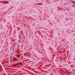 Pearl Pink Raffia Crinkle Cut Paper Shred Filler, for Gift Wrapping & Easter Basket Filling, Pearl Pink, 2~3mm, 50g/bag