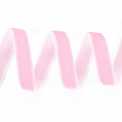 Бледно-Розовый Одного лица бархотка, розовый жемчуг, 3/8 дюйм (9.5~10 мм), о 50yards / рулон (45.72 м / рулон)