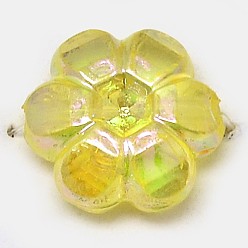 Light Yellow Eco-Friendly Transparent Acrylic Beads, Rice, AB Color, Light Yellow, 6x3mm, Hole: 1mm, about 19500pcs/500g