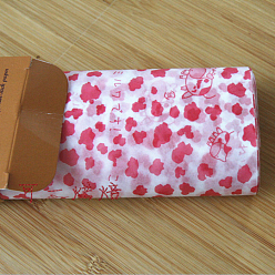 Coloré Papier d'emballage de gâteau jetable, papier sulfurisé, style de vache rouge, colorées, 25x21.8cm, 50pcs / boîte