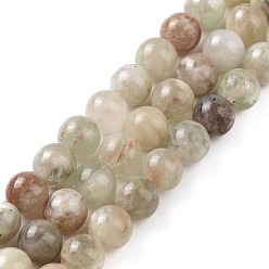 Otro Cuarzo Perlas de cuarzo natural de hebras, rondo, 8 mm, agujero: 1 mm, sobre 49 unidades / cadena, 15.28'' (38.8 cm)