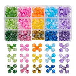 Mixed Color 450Pcs 15 Style Acrylic Jade Beads, Round, Mixed Color, 7~8x7~8mm, Hole: 1.8mm, about 30pcs/style
