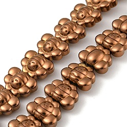 Plaqué Bronze Antique Brins de perles d'hématite non magnétiques synthétiques galvanisées, papillon, antique bronze plaqué, 9.2~9.3x12.2~12.4x6~6.1mm, Trou: 0.9mm, Environ 43 pcs/chapelet, 15.35'' (39 cm)