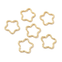 Star 50Pcs Iron Linking Rings, Textured Open Rings, Light Gold, Star, 16x16.5x1.5mm, Inner Diameter: 12x14mm