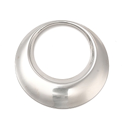 Color de Acero Inoxidable 304 colgantes de acero inoxidable, anillo redondo, color acero inoxidable, 41.5x4 mm, agujero: 27 mm
