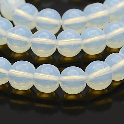 Опал Opalite круглые бусины пряди, 4 мм, отверстие : 1 мм, около 105 шт / нитка, 15.7 дюйм