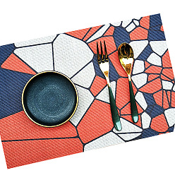 Otros Mantel de plástico lavable, posavasos de estilo bohemio, Rectángulo, patrón geométrico, 300x450 mm