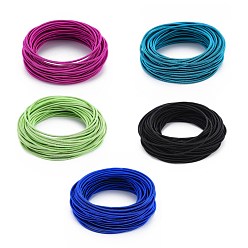 Mixed Color Spring Bracelets, Minimalist Bracelets, Steel French Wire Gimp Wire, for Stackable Wearing, Mixed Color, 12 Gauge, 1.6~1.9mm, Inner Diameter: 58.5mm