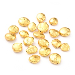 Золотистый Естественно жемчуг, с фурнитурой позолоченной латунной, самородки, золотые, 11.5~16.5x11~15x5~7 мм, отверстие : 0.8 мм
