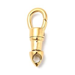 Golden 304 Stainless Steel Swivel  Clasps, Manual Polishing, Golden, 23.5x9x6mm, Hole: 3x2.5mm