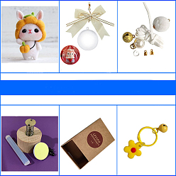Gold Needle Felting Kit with Instructions, Felting Needles  Rabbit Shape Felting Kits for Beginners Arts, Gold, 116x85mm