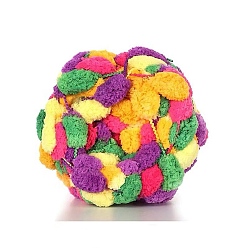 Colorful Gradient Color Polyester Pom Pom Chunky Yarn, Arm Knitting Yarn, Super Softee Thick Fluffy Jumbo Chenille Polyester Yarn, for Blanket Pillows Home Decoration , Colorful, about 27.34 Yards(25m)/Box