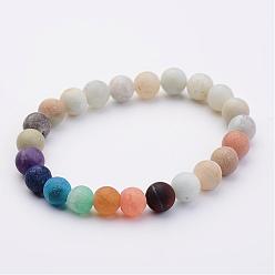 Amazonite Natural Amazonite & Gemstone Beads Stretch Bracelets, 2 inch(50mm)