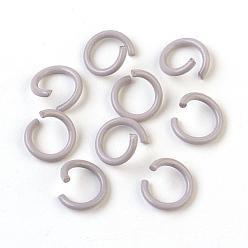 Light Grey Iron Jump Rings, Open Jump Rings, Light Grey, 17 Gauge, 8~8.5x1.2mm, Inner Diameter: 5~6mm