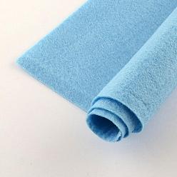 Светло-Голубой Нетканые ткани вышивка иглы войлока для DIY ремесел, квадратный, Небесно-голубой, 298~300x298~300x1 мм , около 50 шт / мешок
