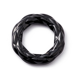 Electrophoresis Black 304 нержавеющей стали связывающий кольца, твист кольцо, электрофорез черный, 20x3.5 мм, внутренний диаметр: 11.7 мм