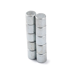 Platinum Flat Round Refrigerator Magnets, Office Magnets, Whiteboard Magnets, Durable Mini Magnets, Platinum, 3x3mm