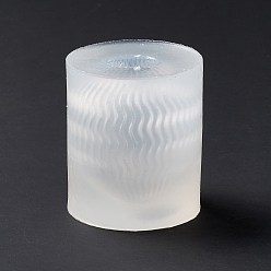 Autres Moules en silicone de qualité alimentaire pour bougies d'œufs de pâques, bricolage, pour la fabrication de bougies parfumées, motif de vague, 6.2x7.3 cm