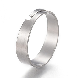 Stainless Steel Color Adjustable 201 Stainless Steel Plain Band Rings, Stainless Steel Color, Inner Diameter: 17mm