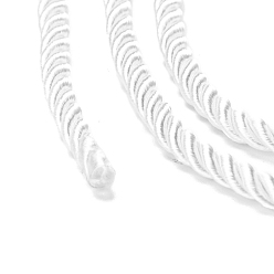 WhiteSmoke Polyester Cord, Twisted Cord, WhiteSmoke, 5mm, about 97~100m/bundle