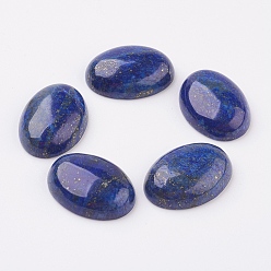 Lapis Lazuli Cabochons à dos plat en lapis-lazuli naturel, teint, ovale, 30x22x7~8mm