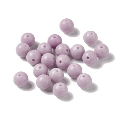 Thistle Luminous Candy Color Glass Bead, Glow in the Dark,  Round, Thistle, 6mm, Hole: 0.8mm