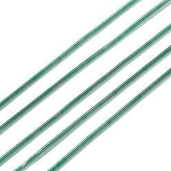 Vert Mer Moyen Fil de guimpe, fil de cuivre rond souple, fil métallique pour les projets de broderie et la fabrication de bijoux, vert de mer moyen, 18 calibre (1 mm), 10 g / sac