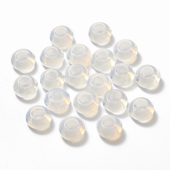 Opalite Perles européennes Opalite, Perles avec un grand trou   , rondelle, 14x7mm, Trou: 5~6mm