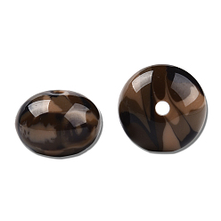 Camel Resin Beads, Imitation Gemstone, Flat Round, Camel, 16x11mm, Hole: 2.1~2.3mm